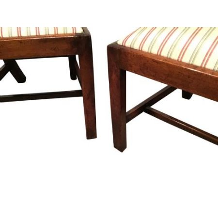 Paar antiker georgianische Stühle / sidechairs