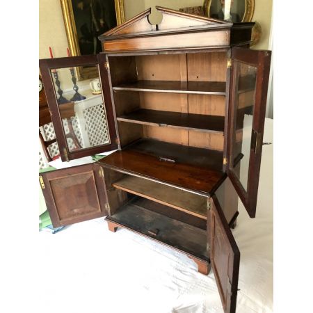 Schöner kleiner, viktorianischer Bücherschrank aus Mahagoni