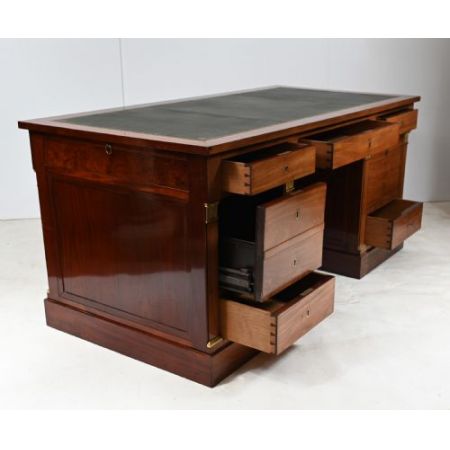 Napoleon II partnersdesk im französischen Stil aus Kingwood