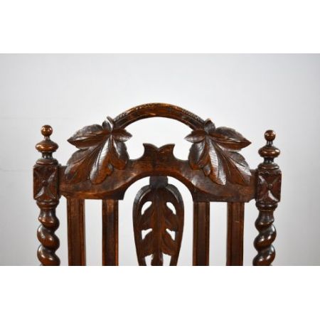 Ein Paar Eichen-Armlehnstühle im Barley-Twist-Stil