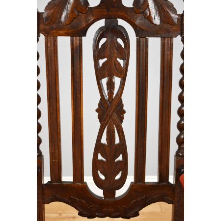 Ein Paar Eichen-Armlehnstühle im Barley-Twist-Stil