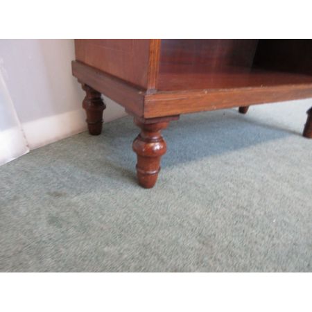 Antikes Bücherregal / waterfall bookcase mit Intarsien