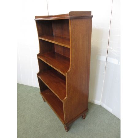 Antikes Bücherregal / waterfall bookcase mit Intarsien