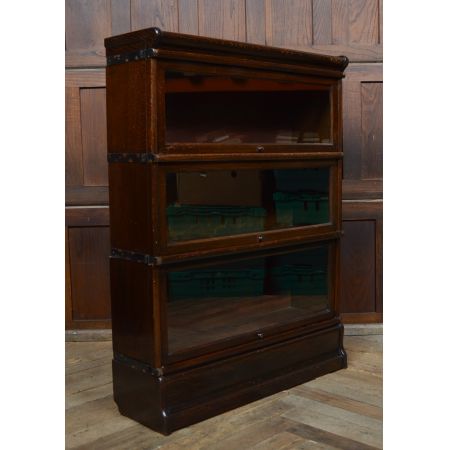 Antikes Edwardianisches Bücherregal aus Eichenholz, Globe Wernicke