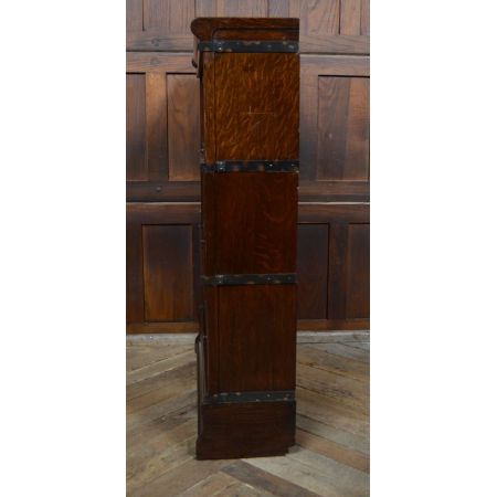 Antikes Edwardianisches Bücherregal aus Eichenholz, Globe Wernicke