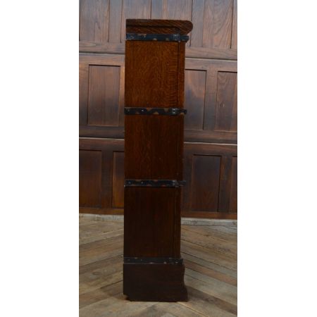 Antikes Edwardianisches Bücherregal aus Eichenholz, Globe Wernicke