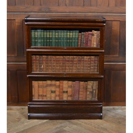 Antikes Edwardianisches Bücherregal aus Eichenholz, Globe Wernicke