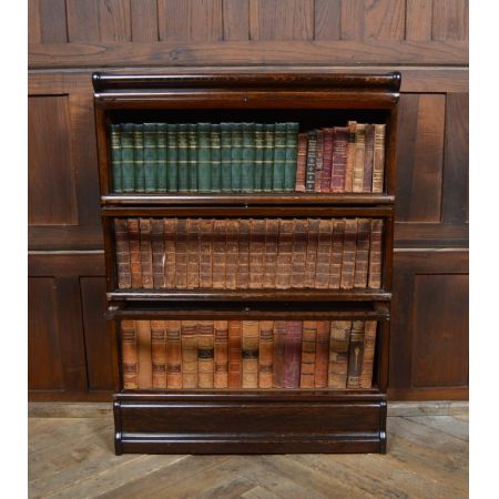 Antikes Edwardianisches Bücherregal aus Eichenholz, Globe Wernicke