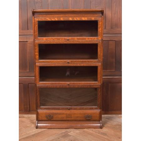 Beeindruckendes Eichen-Bücherregal aus der Edwardianischen Epoche