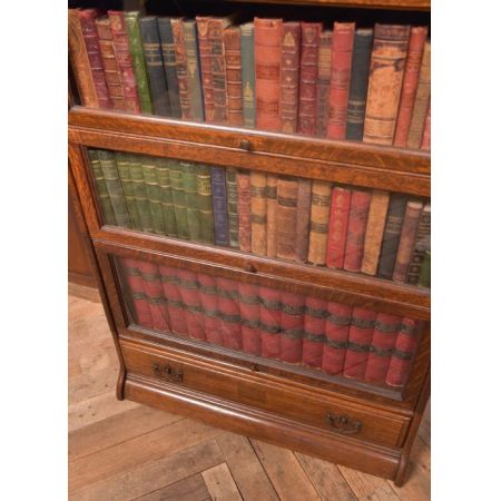 Beeindruckendes Eichen-Bücherregal aus der Edwardianischen Epoche