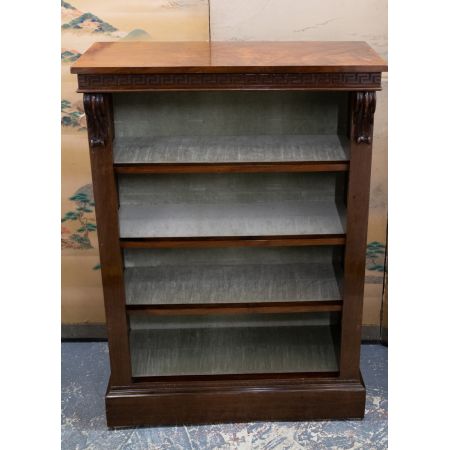 Antikes viktorianisches Bücherregal / open bookcase aus Mahagoni