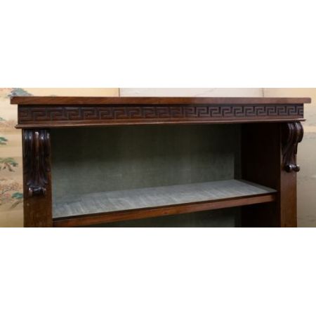 Antikes viktorianisches Bücherregal / open bookcase aus Mahagoni