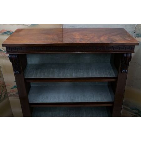 Antikes viktorianisches Bücherregal / open bookcase aus Mahagoni