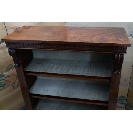 Antikes viktorianisches Bücherregal / open bookcase aus Mahagoni