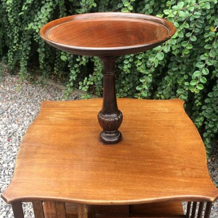 Antikes Edwardianisches revolving bookcase / drehbares Bücherregal aus Mahagoni