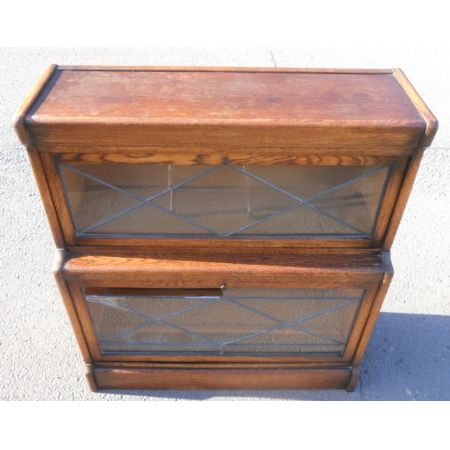 Bücherschrank / Büchervitrine / stacking bookcase von Warwick aus Eichenholz