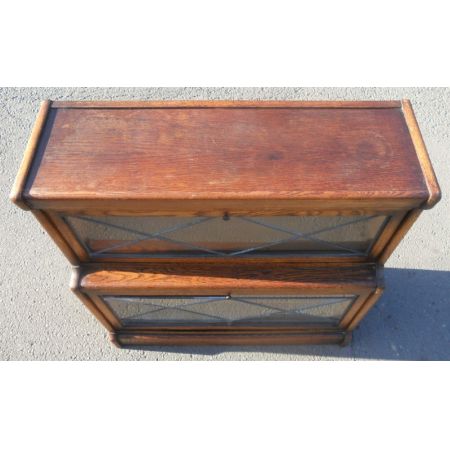 Bücherschrank / Büchervitrine / stacking bookcase von Warwick aus Eichenholz