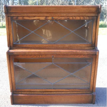 Bücherschrank / Büchervitrine / stacking bookcase von Warwick aus Eichenholz