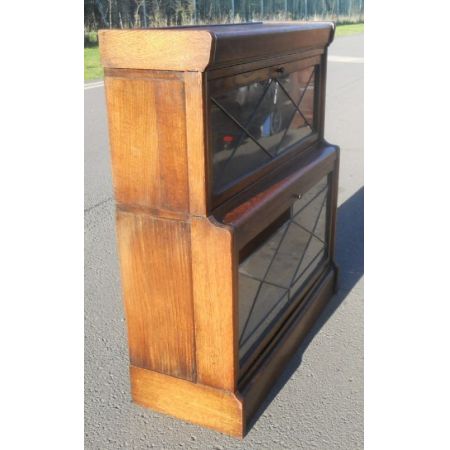 Bücherschrank / Büchervitrine / stacking bookcase von Warwick aus Eichenholz