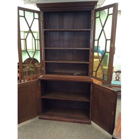 Antiker Bücherschrank / bookcase aus Eichenholz