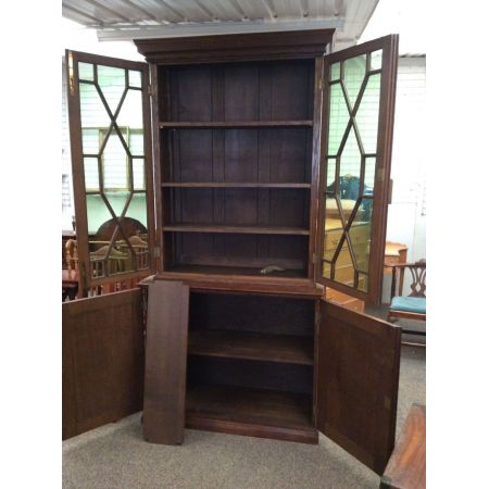 Antiker Bücherschrank / bookcase aus Eichenholz