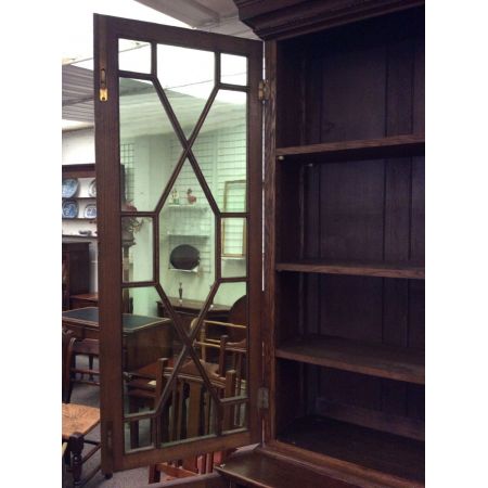 Antiker Bücherschrank / bookcase aus Eichenholz