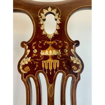 hochwertigen Edwardianischen Armsessel aus Mahagoni