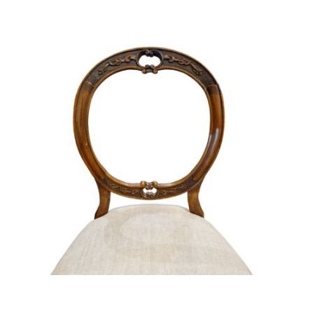 Schönes Paar viktorianischer Stühle aus dem 19. Jahrhundert aus Nussbaumholz