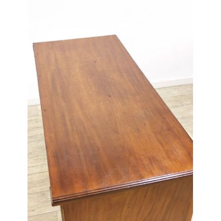 Antiker Edwardianischer Schreibtisch / pedestal desk aus Nussbaumholz