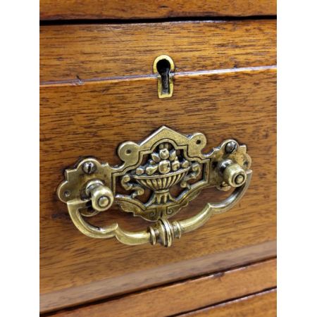 Antiker Edwardianischer Schreibtisch / pedestal desk aus Nussbaumholz