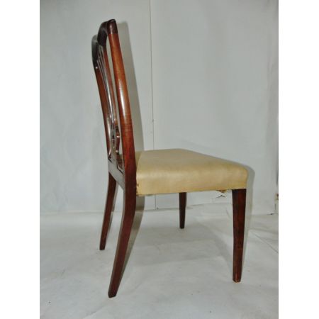 Paar massiver George III Eibenholz-Sidechairs
