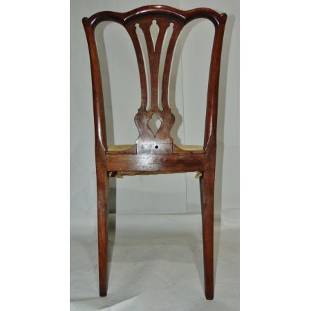 Paar massiver George III Eibenholz-Sidechairs