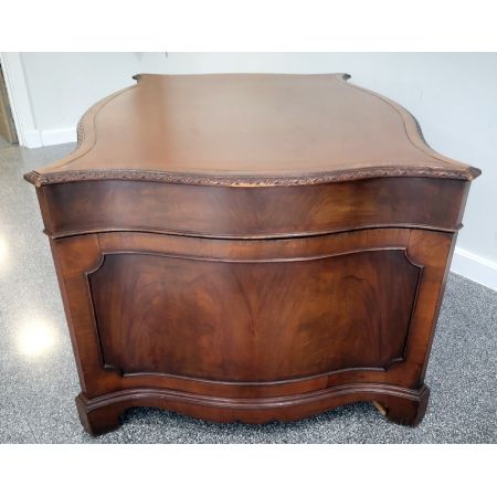 Hochwertiger edwardianischer Partnersdesk aus Mahagoni im georgianischen Stil