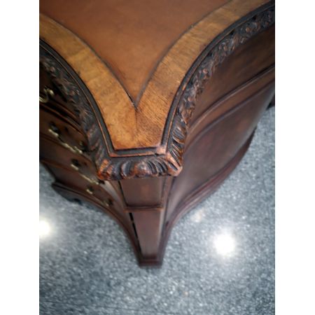 Hochwertiger edwardianischer Partnersdesk aus Mahagoni im georgianischen Stil