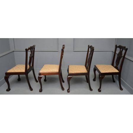 Elegantes Set aus sechs edwardianischen Mahagoni-Dining-Stühlen im Chippendale-Stil (by phillips & Jones)