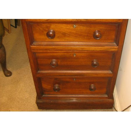 Hochwertiger viktorianischer Partnersdesk aus verblasstem Mahagoni