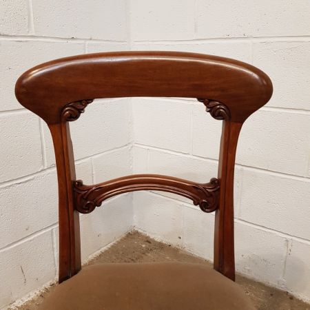 Antiker Satz von sechs viktorianischen Mahagoni-Dining-Stühlen, hergestellt aus hochwertigem Mahagoni