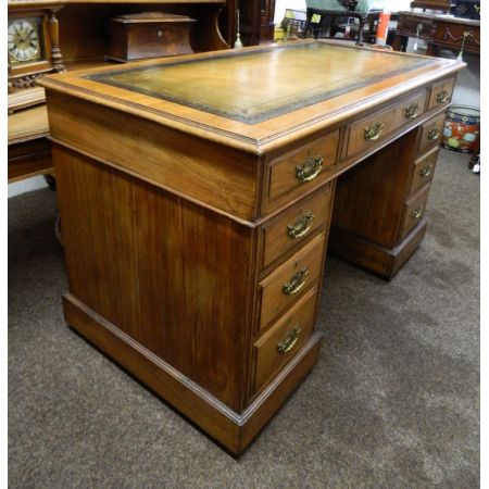 Exquisiter edwardianischer Mahagoni Schreibtisch