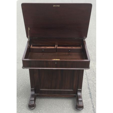 Elegante, edwardianische Davenport aus Mahagoni