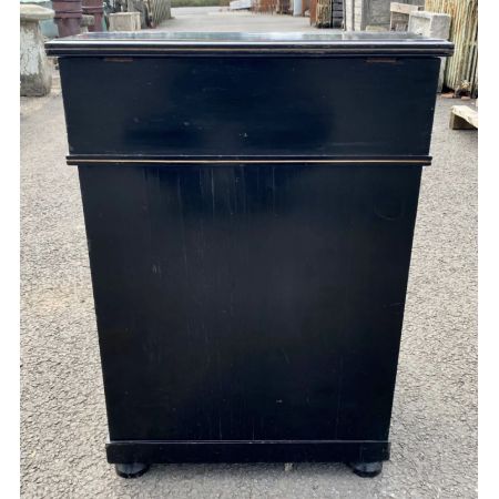 Schöne viktorianische, ebonisierte Davenport