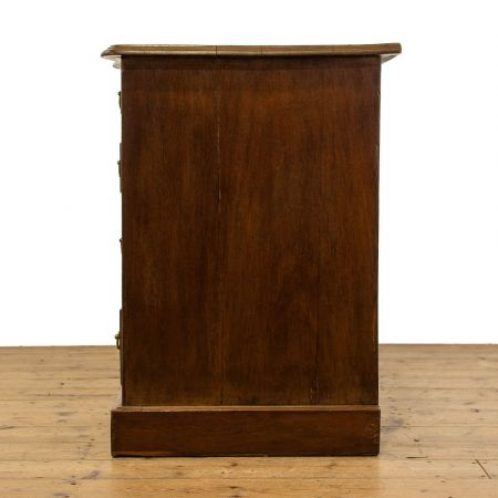 antiker Edwardian Schreibtisch mit Kneehole und Lederplatte