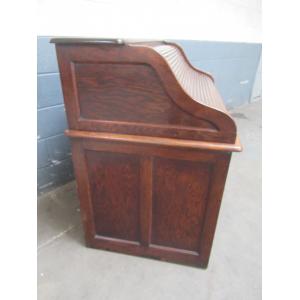 Eleganter Eichenschreibtisch mit Rollklappe, hergestellt von Angus Makers