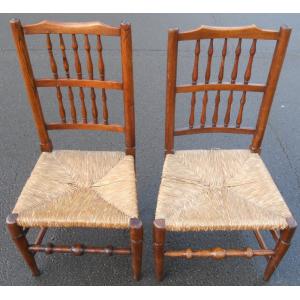 Ein Paar Antike Esszimmerstühle / spindleback dining chairs