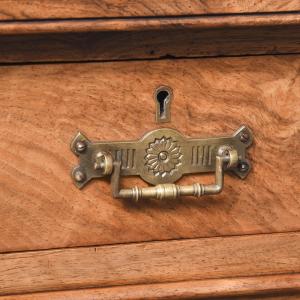 Schöner spätviktorianischer Schreibtisch / Partnersdesk aus Walnussholz, aus der Zeit um 1880