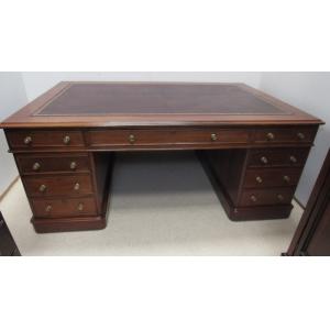 Antiker Viktorianischer Schreibtisch / partners desk aus Mahagoni