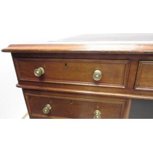 Antiker Viktorianischer Schreibtisch / partners desk aus Mahagoni