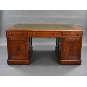 Antiker Viktorianischer Schreibtisch / partners desk aus Eichenholz