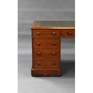 Antiker Viktorianischer Schreibtisch / partners desk aus Eichenholz