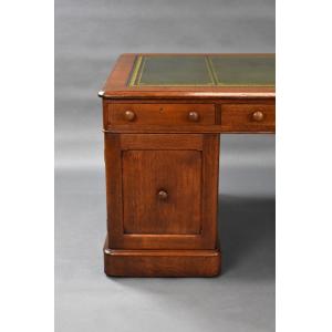 Antiker Viktorianischer Schreibtisch / partners desk aus Eichenholz