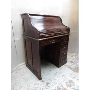 Schöner Roll-top Schreibtisch aus Mahagoni